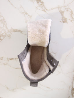 Ботинки 327.22511gr.Серый замок замша/Шерсть