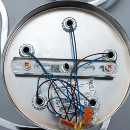 Светильник потолочный BayerLux «Каспиан», люстра 5хЕ27, 40 Вт, хром, 56×56×22 см