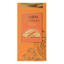 Шоколад белый с начинкой Dubai Mango с начинкой манго, 180 гр