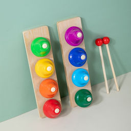 Музыкальная игрушка «Восьми тональные колокольчики» 23×6×12.5 см