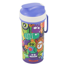 51573 WERNER Бутылка FESTA 400 мл c декором. Цвет: фиолетовый. Материал: полипропилен.