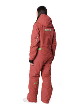 Комбинезон B-9063 Темно-бордовый - Snow headquarter фото 33