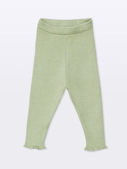 Bebe Yaka Desenli K?z Bebek Bluz ve Tayt 2li - Waikiki фото 3