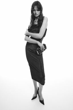 Vestido ajustado de un hombro - H&m фото 2