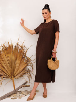 Платье Galean Style 1011 коричневый