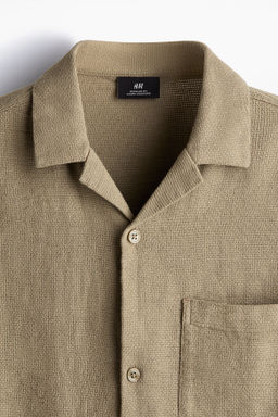 Camisa resort con textura Regular Fit - H&m фото 4