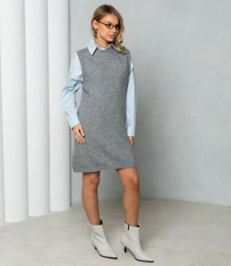 Жилет #КТ250616, серый