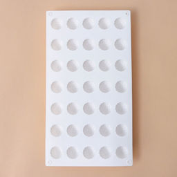 Форма для муссовых десертов и выпечки KONFINETTA Ежевика, силикон, 29?16?2,5 см, 35 ячеек (2,8?2,5 см), цвет белый фото 6