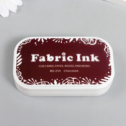 Штемпельная подушка для текстиля, дерева, бумаги «Шоколад», 5.3×9.5 см