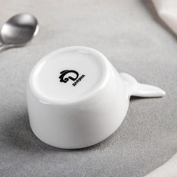 Соусник керамический Доляна Кит, 106,5 см, цвет белый  фото 3