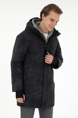 Мужское пальто антрацитового цвета Неожиданная скидка в корзине