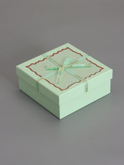 Набор подарочных коробок 3 в 1, квадратные, мятный, 19×19×9.8; 17×17×8; 15×15×6.5 см