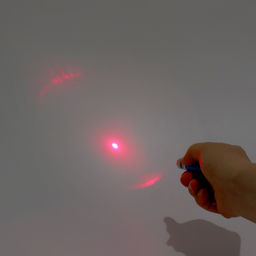 Игрушка для кошек Лазер с батарейками, красный - Пижон фото 2