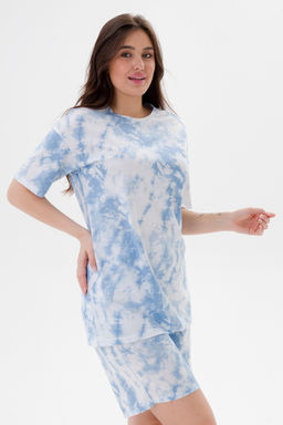 Костюм из кулирки унисекс дым голубой макси - Амадэль фото 10