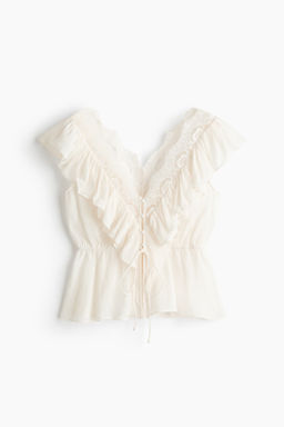Top de lyocell con volantes - H&m фото 2