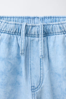 BERMUDA DENIM TIE DYE / Azul claro - Zara фото 3