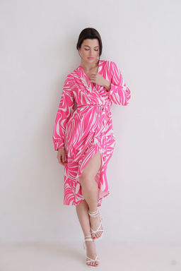 Martichelli Платье бело-розовое фото 3