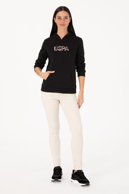 Kad_n Siyah Kap__onlu Basic Sweatshirt - U.s. polo assn фото 4