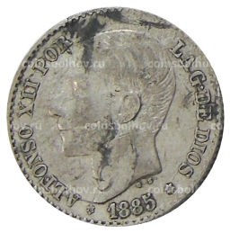 50 сентимо 1885 года Испания