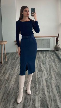 Юбка-карандаш базовая - Martichelli фото 11