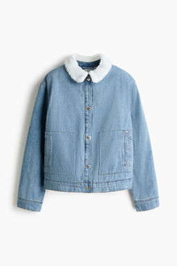 Cazadora denim con cuello