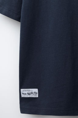 VARSITY SLOGAN T-SHIRT WITH FLOCKING - Zara фото 4