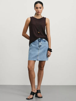 Джинсовая юбка мини / Zarina