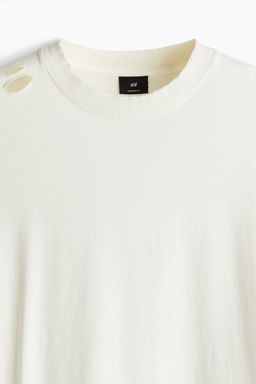 Camiseta con efecto desgastado Oversized Fit - H&m фото 7