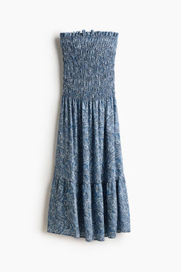 Vestido bandeau con cuerpo nido de abeja - H&m фото 8