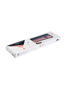 Комплект клавиатура и мышь Smartbuy SBC-666395AG-KP, беспроводной, USB, AA, черно-розовый