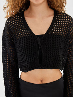 V Yaka Ajurlu Kad?n Triko H?rka