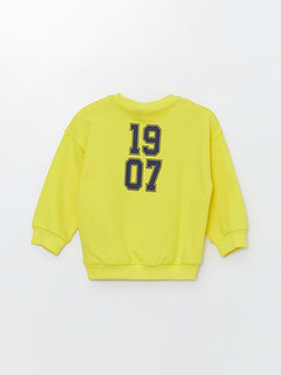 Bisiklet Yaka Uzun Kollu Fenerbah?e Bask?l? Erkek Bebek Sweatshirt - Waikiki фото 3