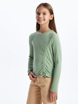 Bisiklet Yaka K?z ?ocuk Ti??rt - Waikiki фото 3