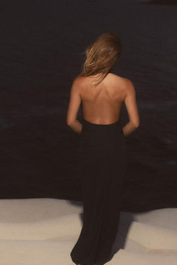 LONG HALTER DRESS WITH OPEN BACK - Zara фото 21