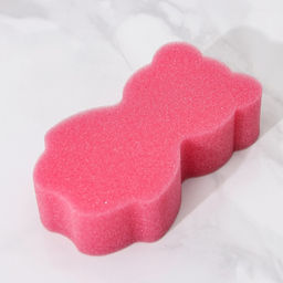 Цена за 4 шт. Губка для тела детская «Мишка», 14,5×9 см, МИКС