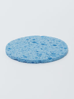 Цена за 5 шт. Спонж для умывания, d=8 см, синий