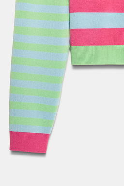 CHAQUETA PUNTO RAYAS / rayas - Zara фото 8