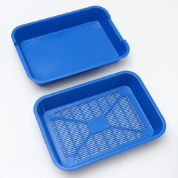 Туалет средний с сеткой 36 х 26 х 6,5 см, синий/черничный - Simaland фото 3