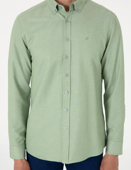 _a_la Oxford Slim Fit Kolay _t_lenebilir G_mlek - Pierre cardin фото 6