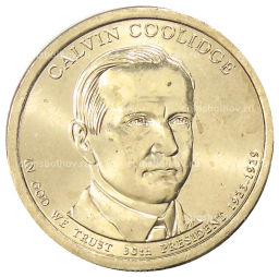 Монета 1 доллар 2014 года D США 30-й президент США Калвин Кулидж
