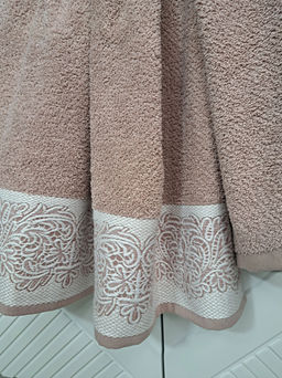 К-т полотенец Dolce (роза платина) 70х140см(1),50х90см(1)