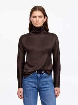 Top de sat?n con cuello alzado - H&m фото 2