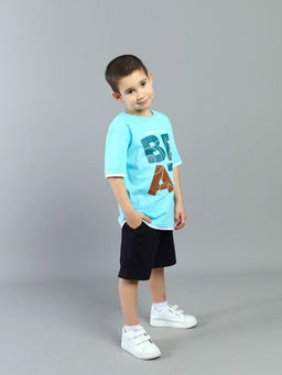 CRB wear / CSKB 64074-40K Футболка для мальчика,бирюзовый/Ex.Cherubino  фото 2