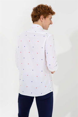 Мужская синяя рубашка с длинным рукавом - U.s. polo assn фото 5