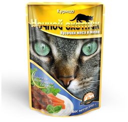 Ночной охотник пауч 100 г. Курица желе 1/24 4607026706761