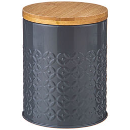 ХЛЕБНИЦА AGNESS 33,8Х18Х12СМ С 2-МЯ БАНКАМИ Д/СЫП. ПРОД. D10СМ, H11СМ, GREY