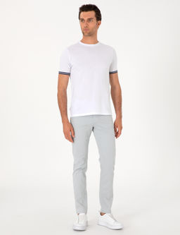 Buz Mavisi Slim Fit Pamuk Kar___ml_ Jean Pantolon