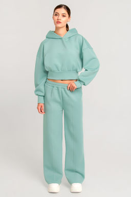 Арт. 2805 Костюм с брюками женский 42-48 (4 шт) Цвет:мята - Калинка фото 3