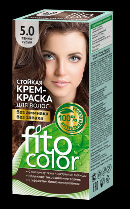 ФК /4844/ Стойкая Крем-Краска д/в "Fitocolor", 5.0 Тёмно-Русый (115мл). 20