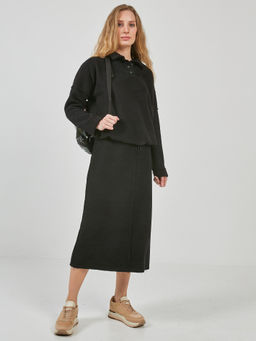 Джемпер из трикотажного вельвета